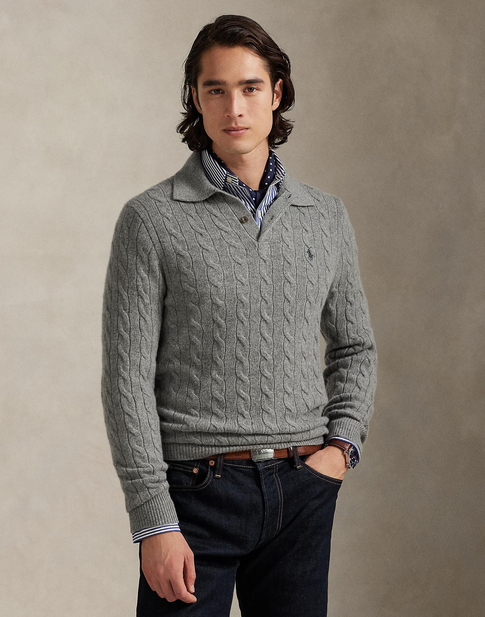 Cableknit Wool-cashmere Sweater