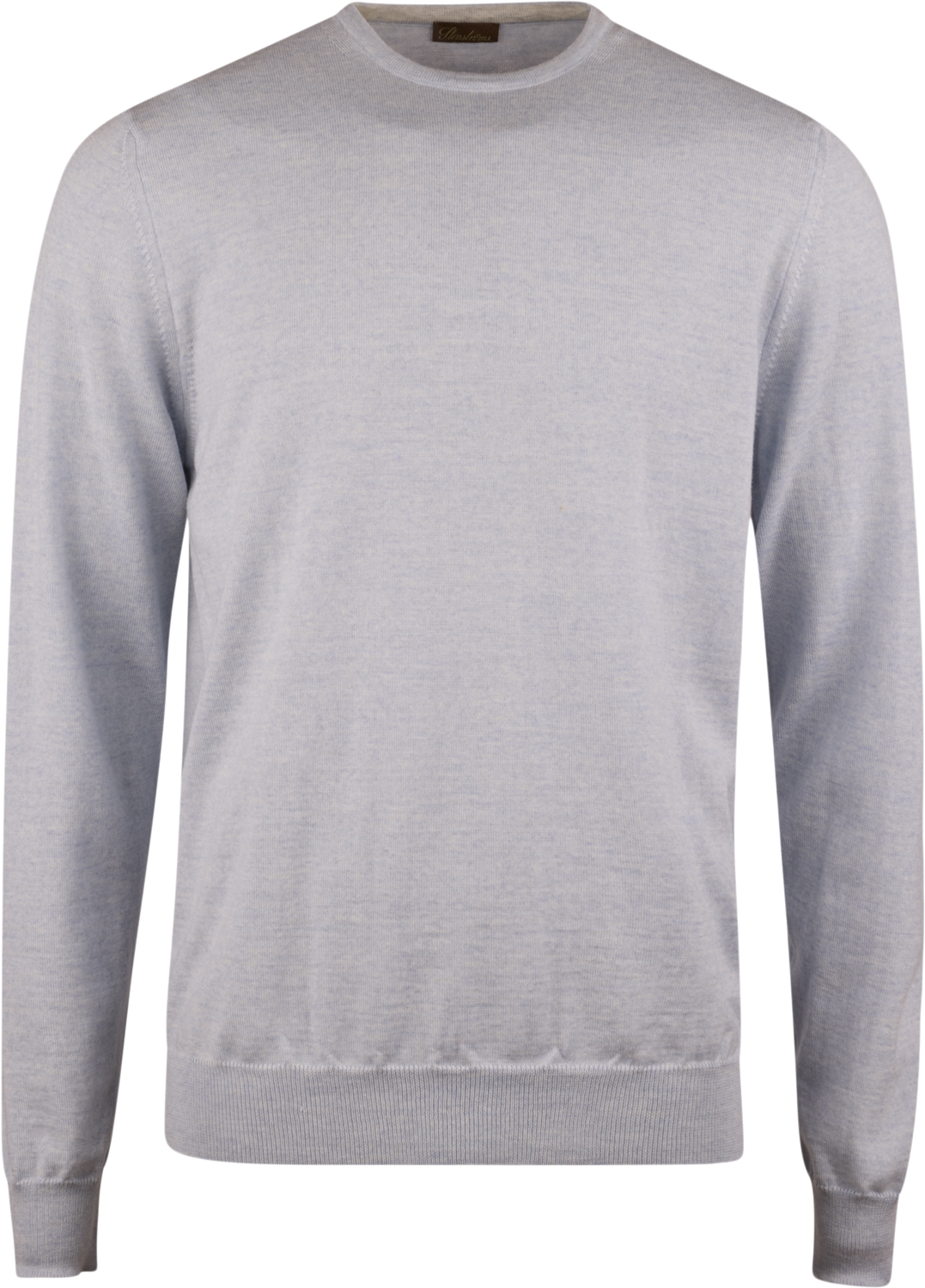 Sweater Knitted Crew Neck With Patch Merino Wool