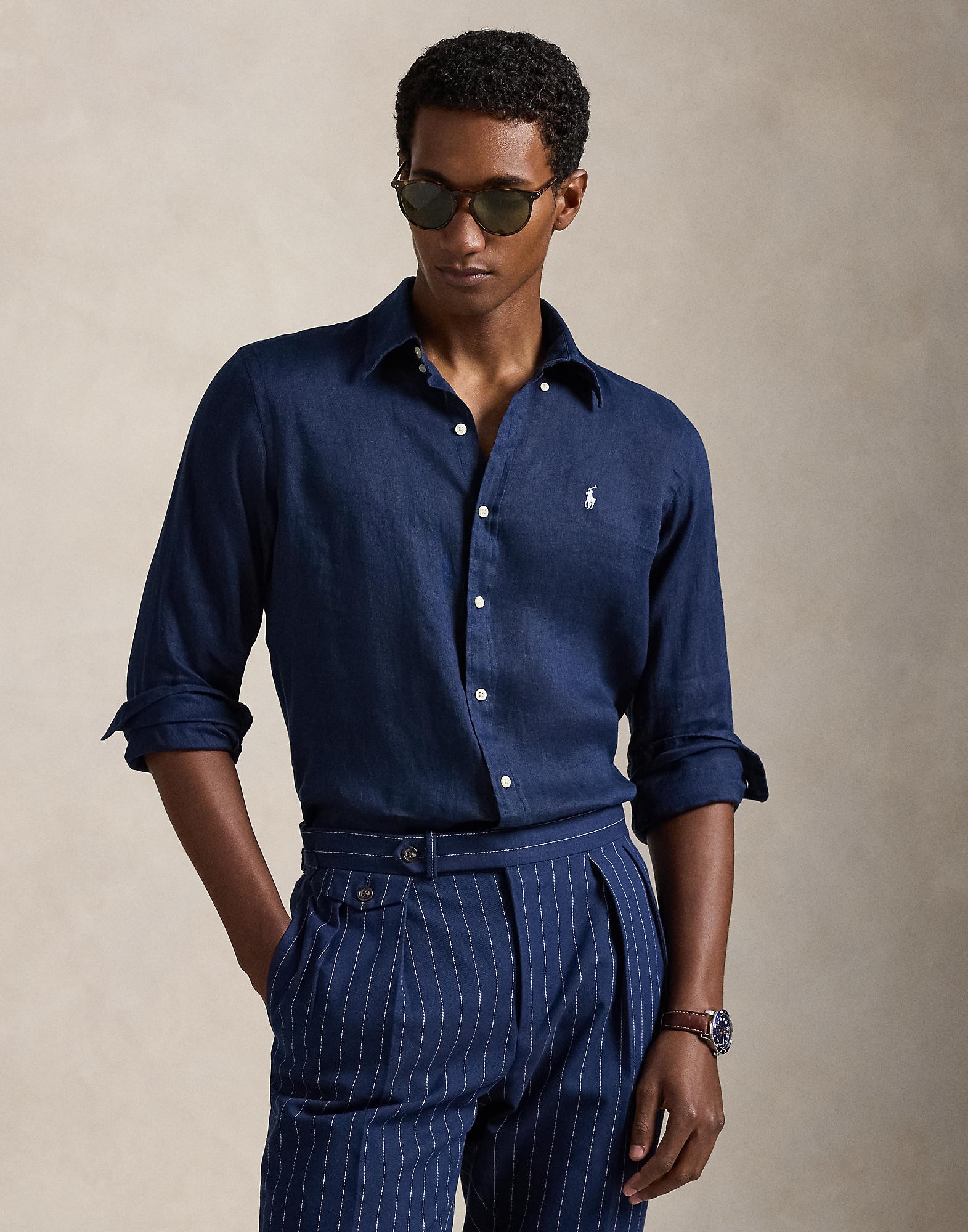 Custom Fit Linen Shirt - Køb til DKK 1.047 - Spar 30%
