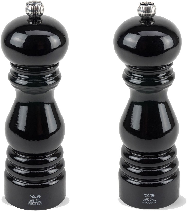 Salt og Peberkværn Paris 18 cm sæt Sort lak Bøg