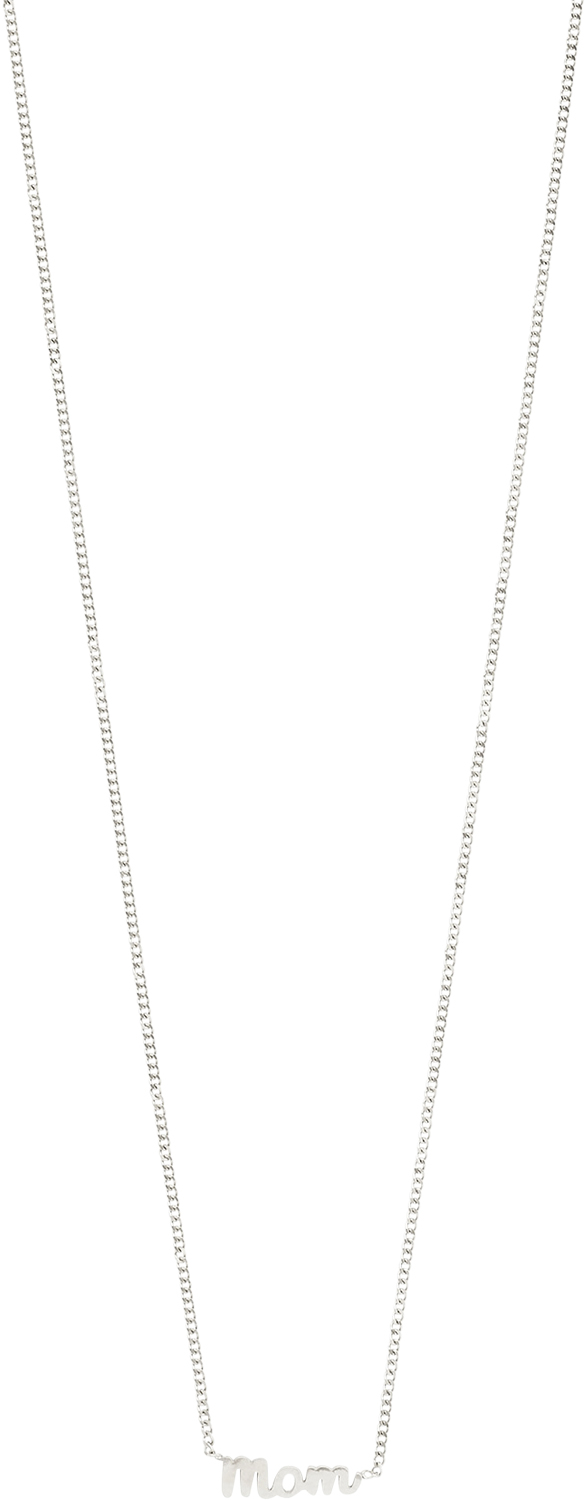 Mom Recycled Necklace Silverplated