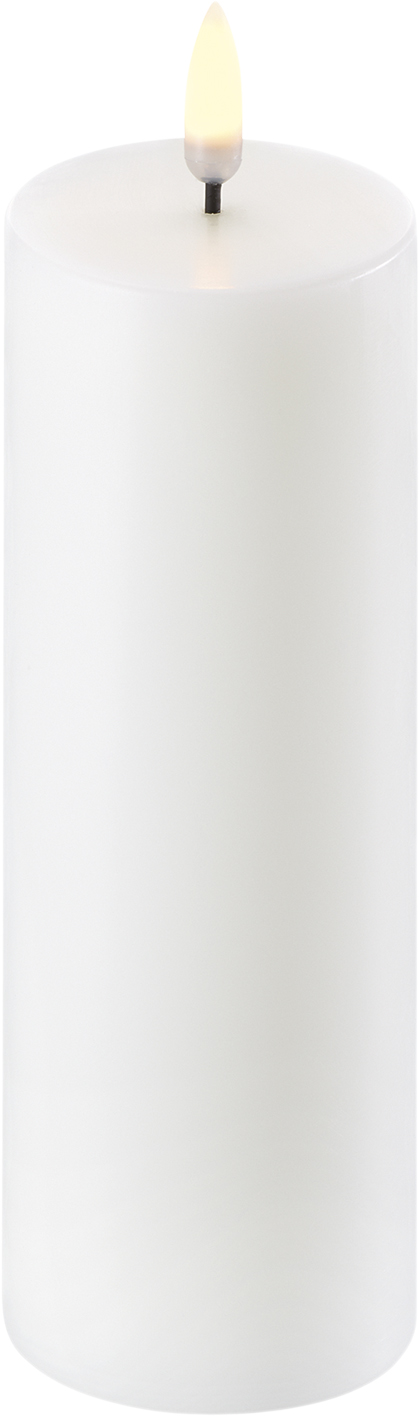 LED Pillar Candle Nordic White – 5,8 x 15 cm