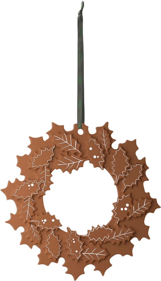 Gingerbread Julekrans Ø18. 5 cm Brun