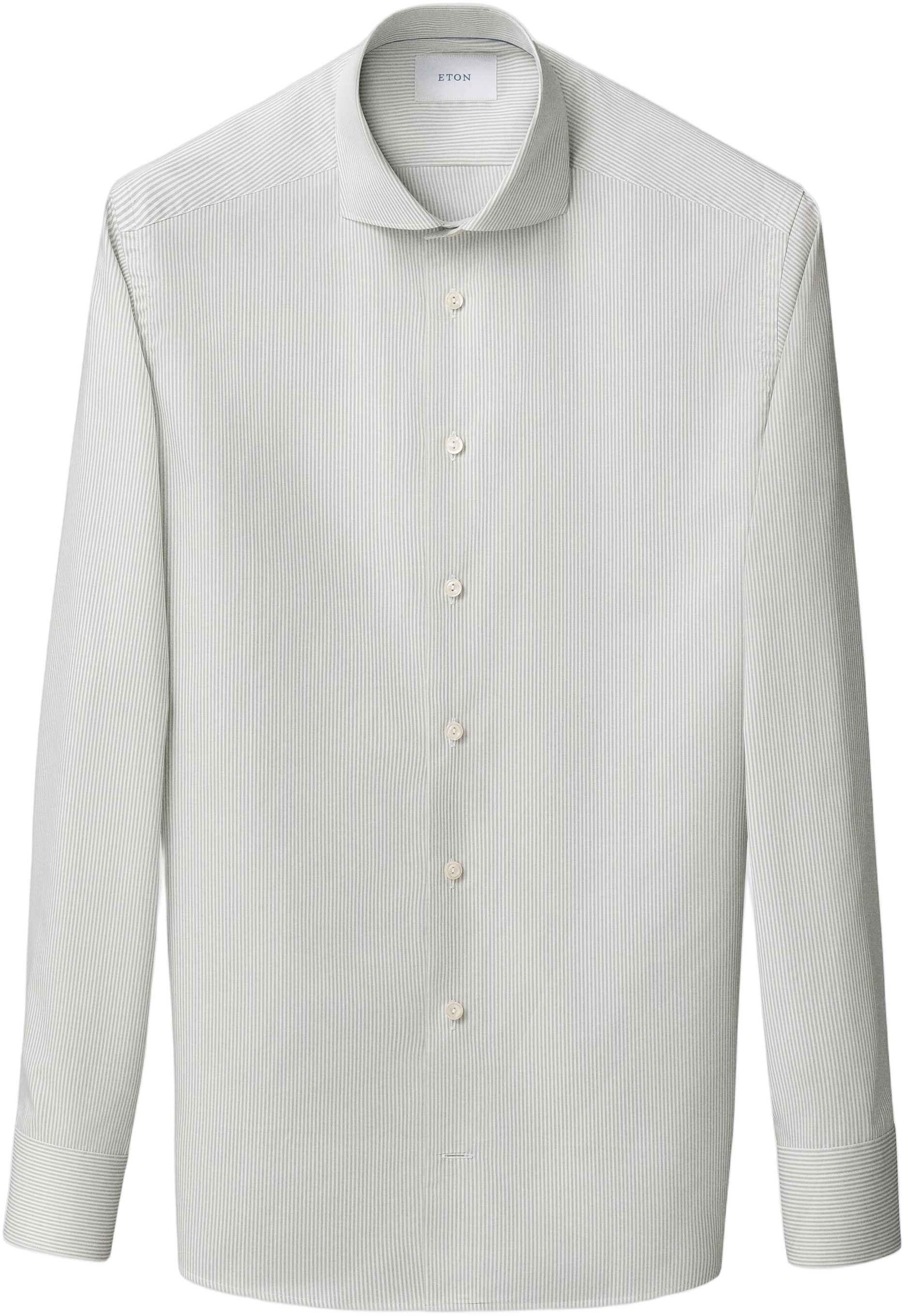 Slim Fit Striped Melange Twill Shirt