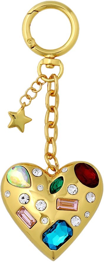 Gem Heart Bag Charm