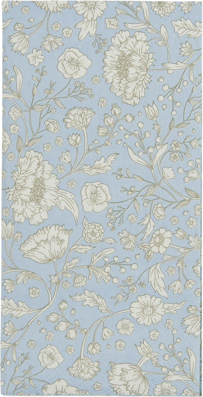 Serviet Light Blue Secret Garden