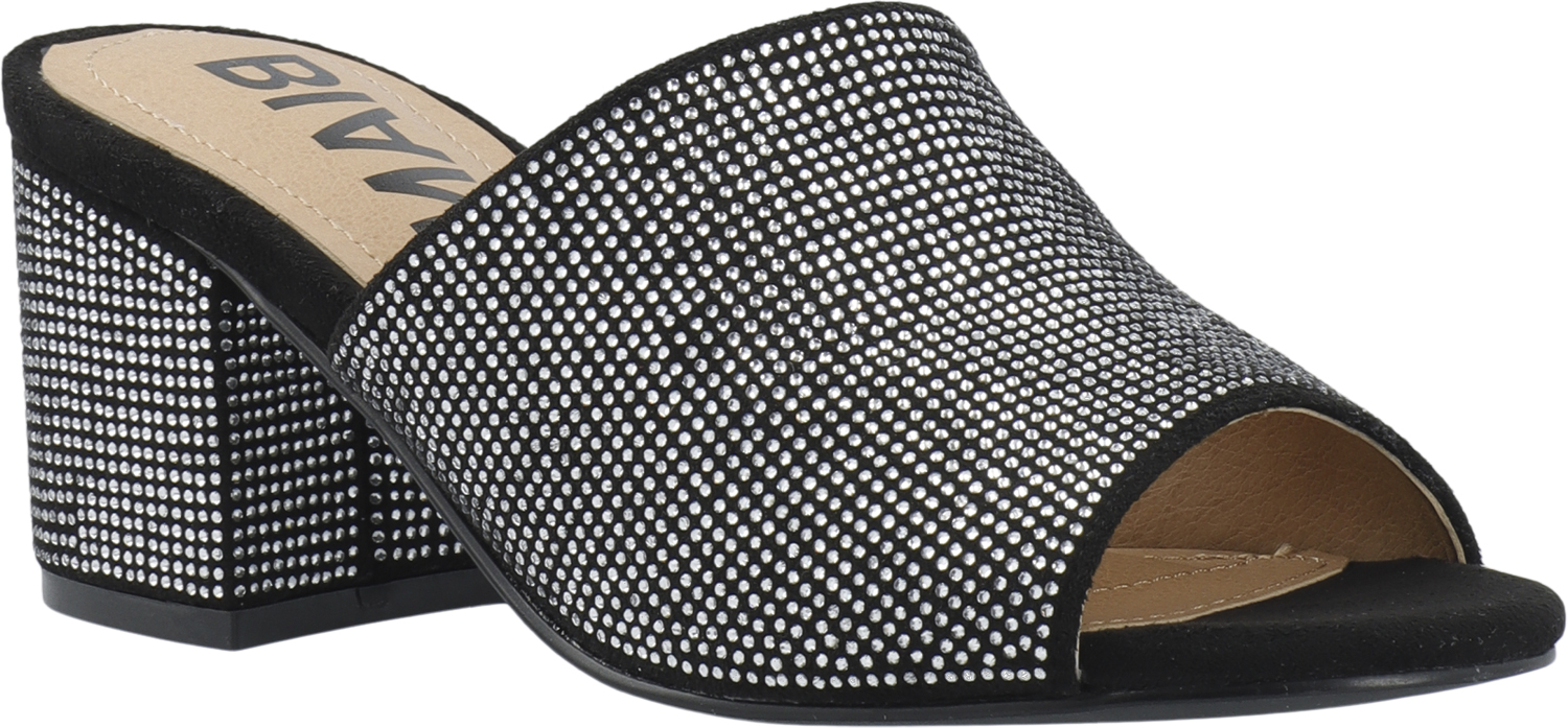 Biacate Mule Rhinestone Faux Suede
