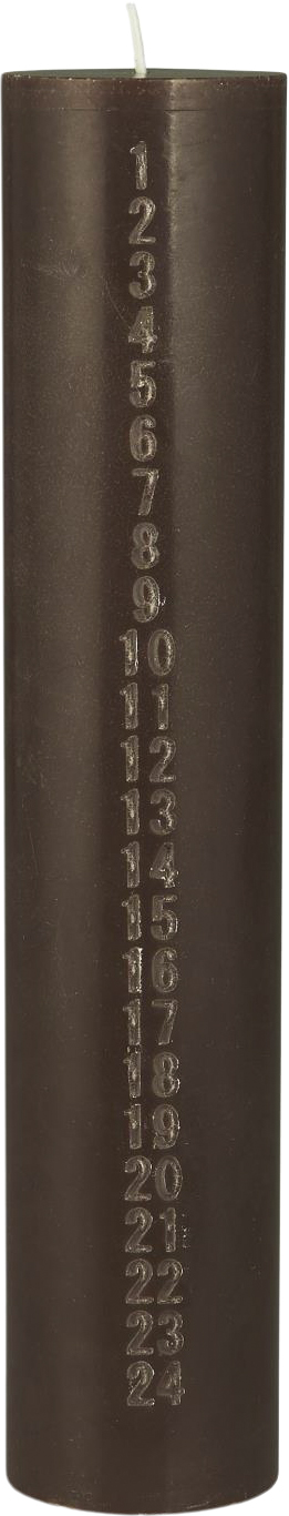 Kalenderlys 124 Præget tal Hazelnut Stearin
