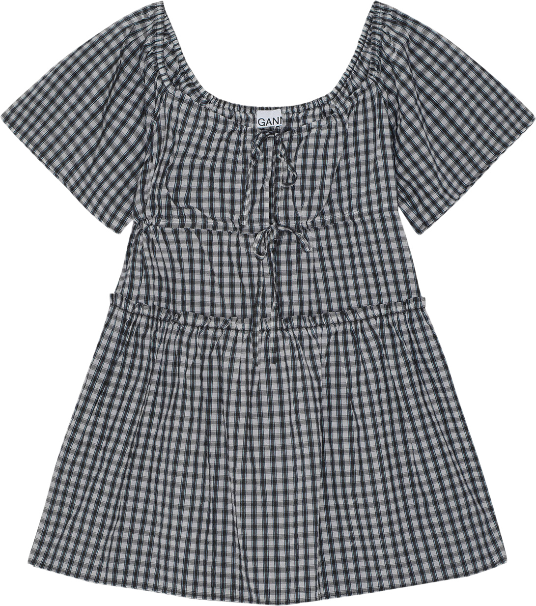 Seersucker Check Mini Layer Dress