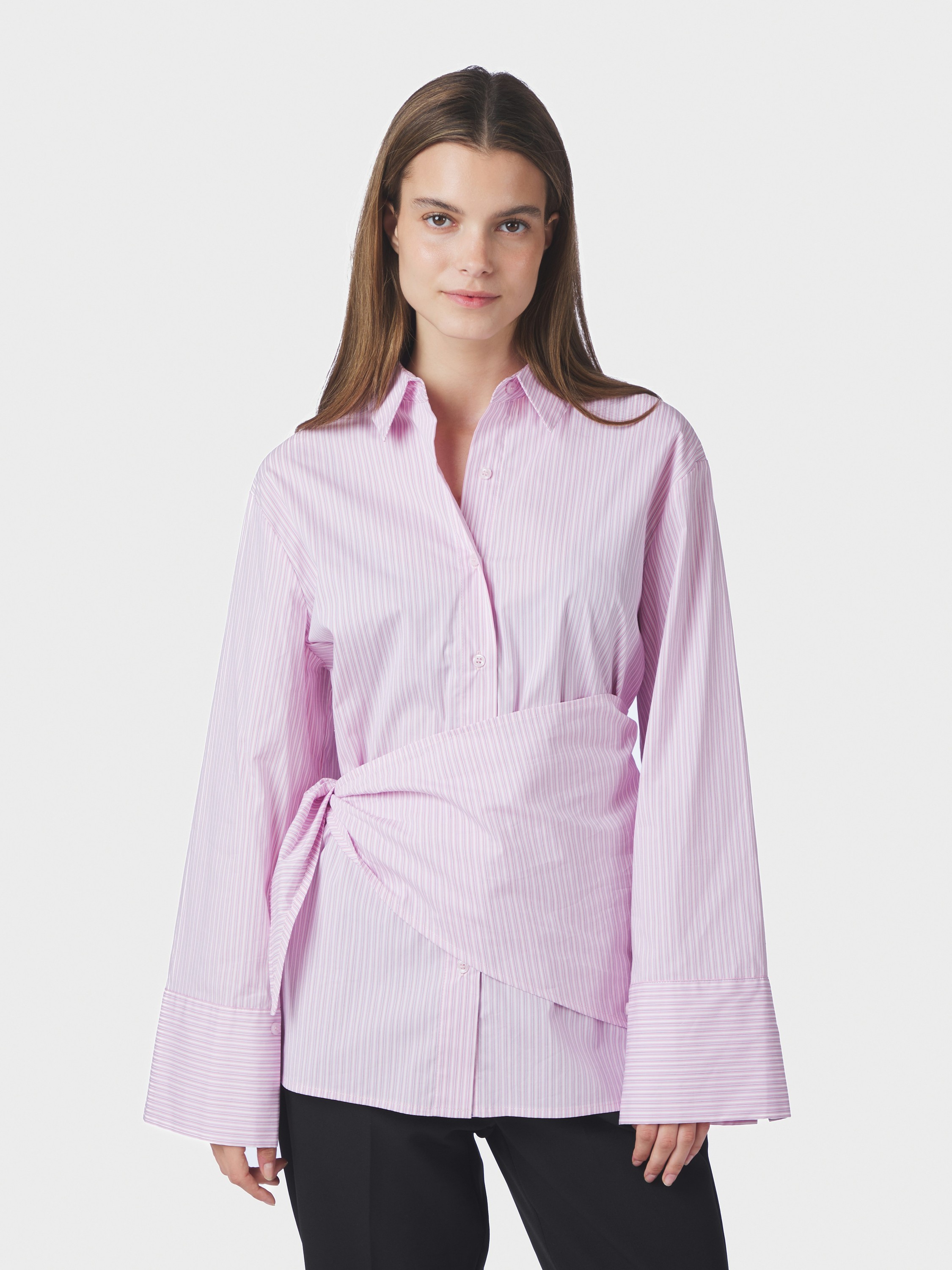 Dita Scarf Stripe Shirt