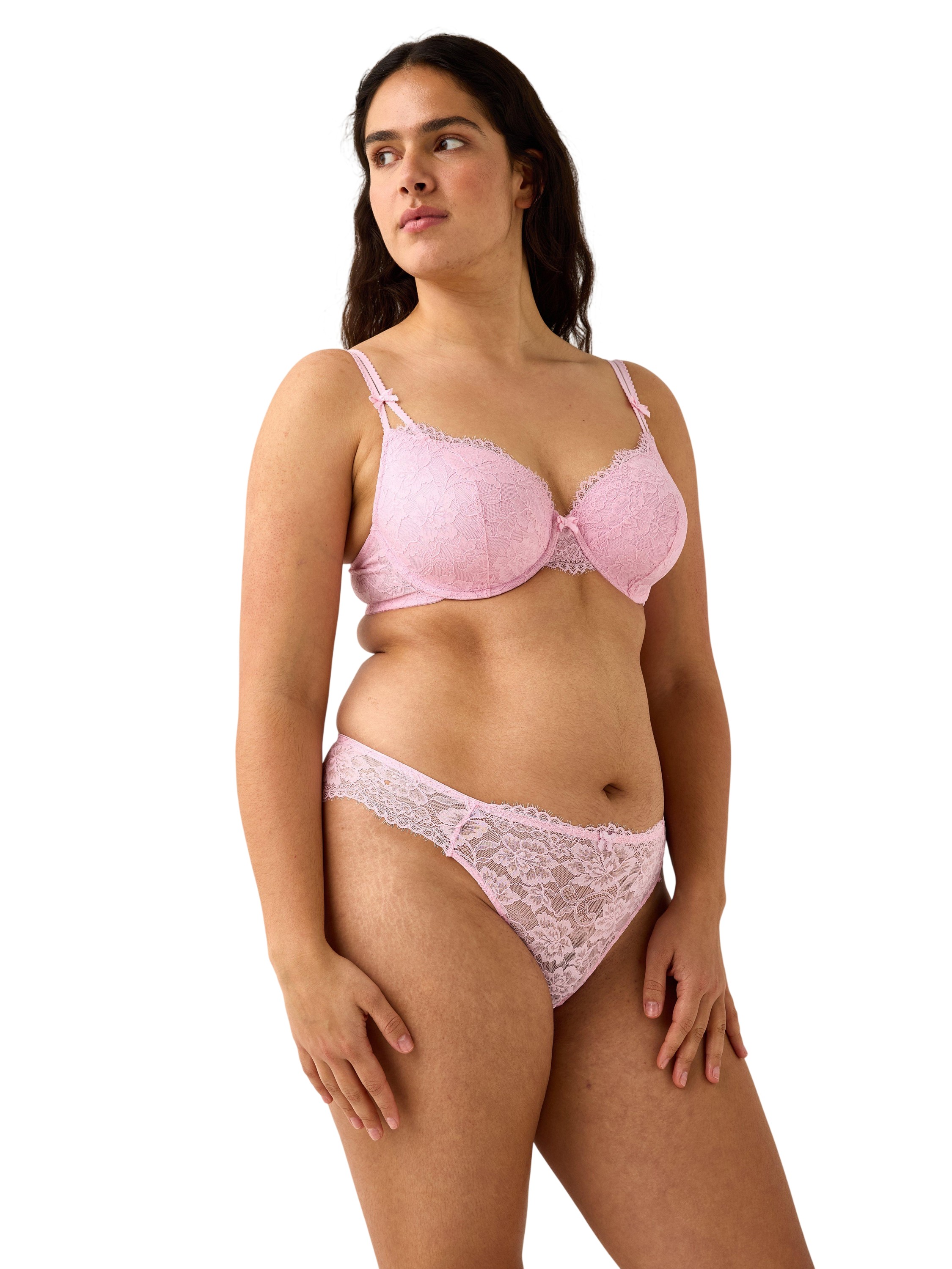 Tshirt-bh med Blonde og Mesh.