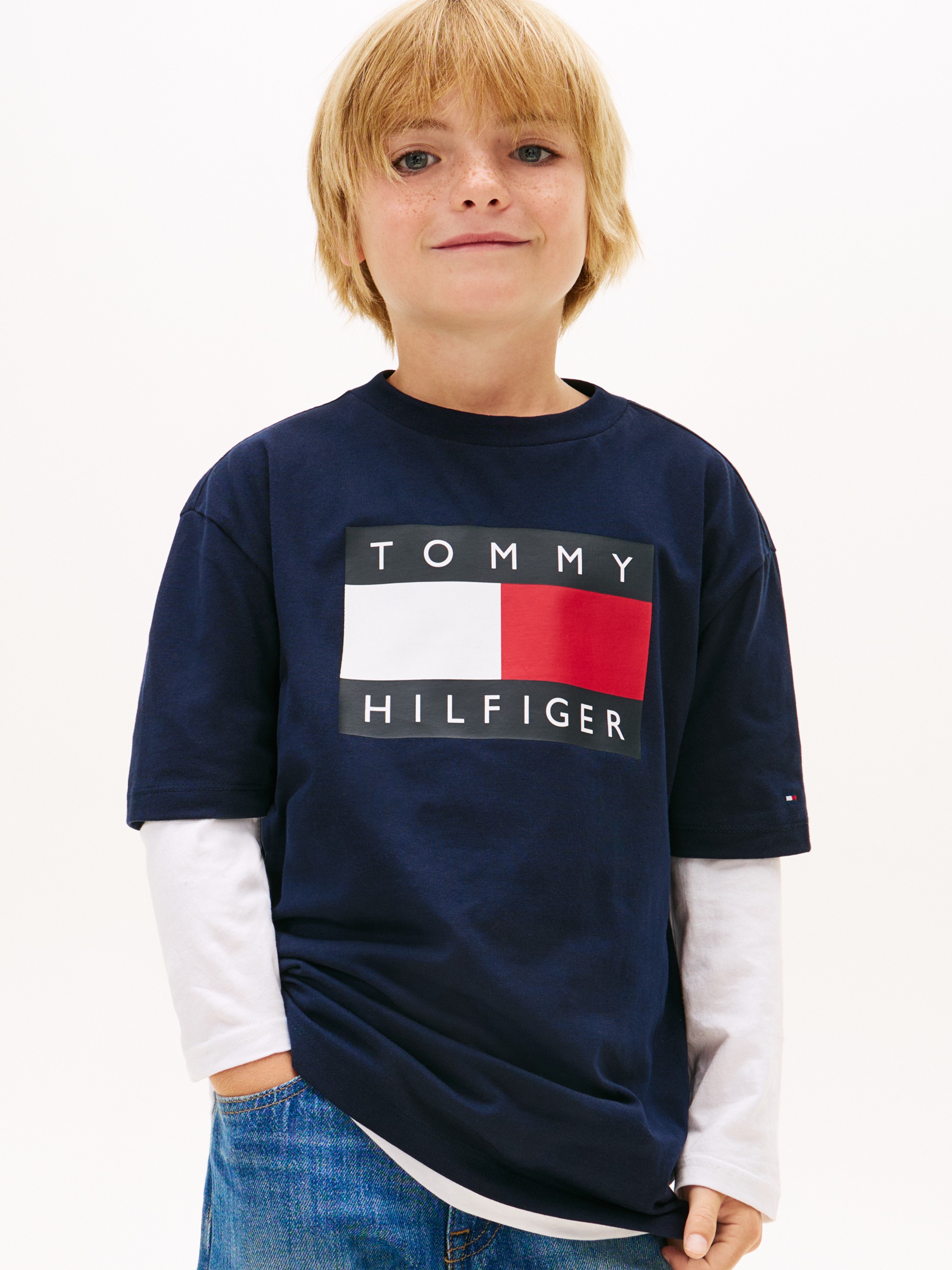 Heritage Flag Print Jersey Tshirt