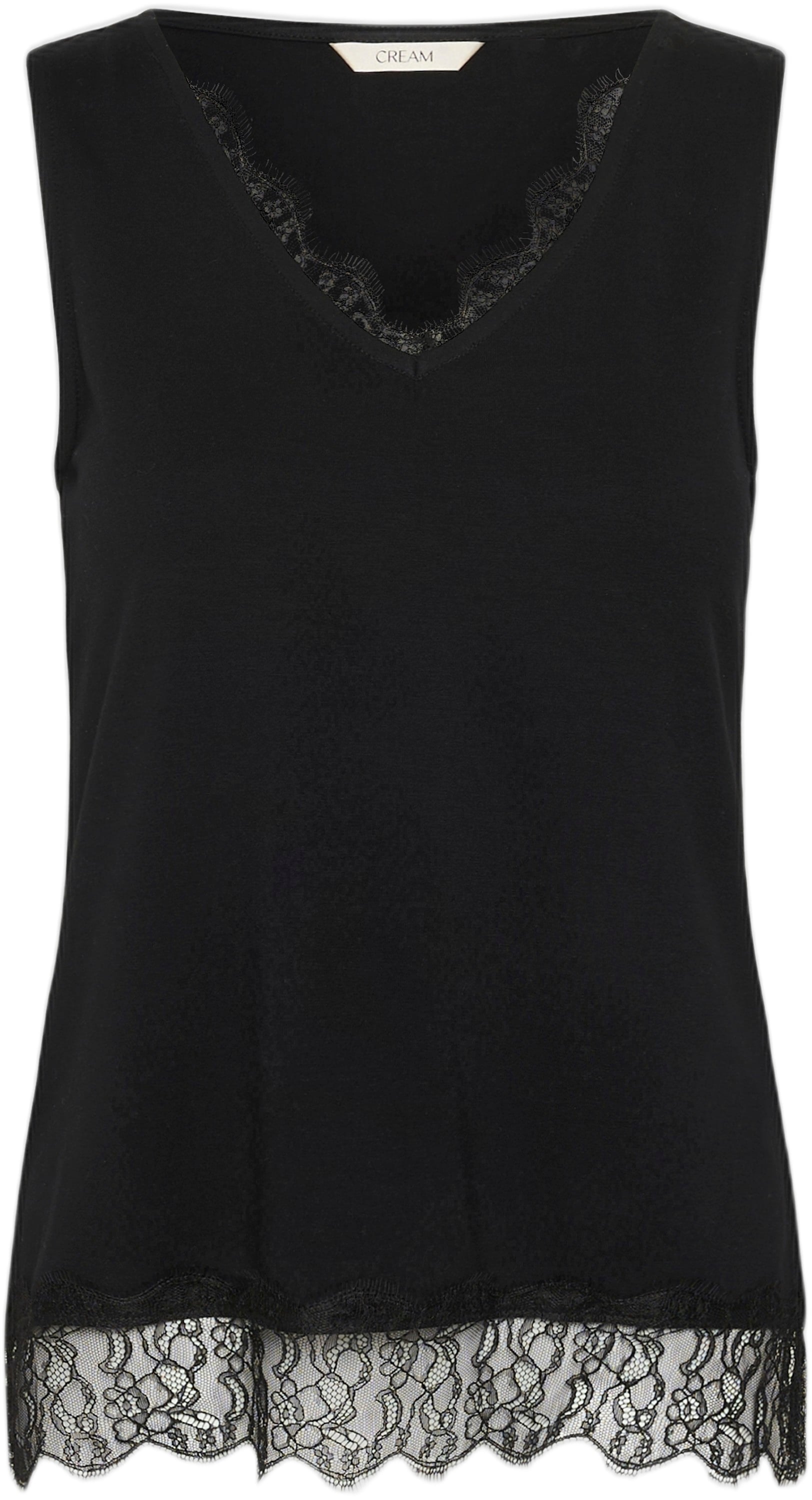 Cralvaia Jersey Lace Top