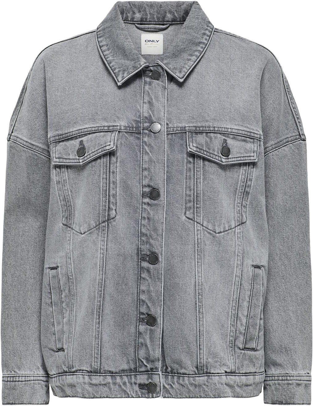 Onlocean L/S Oversize JKT Grey DNM