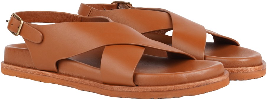 Bologna Crossing Straps With Thin Heel Strap