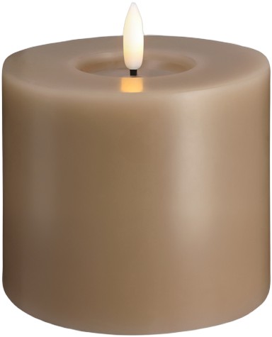 Moods & More LED Pillar Candles, Silk, Melted, Sand, 99x10 - DKK 135 - Spar 20%