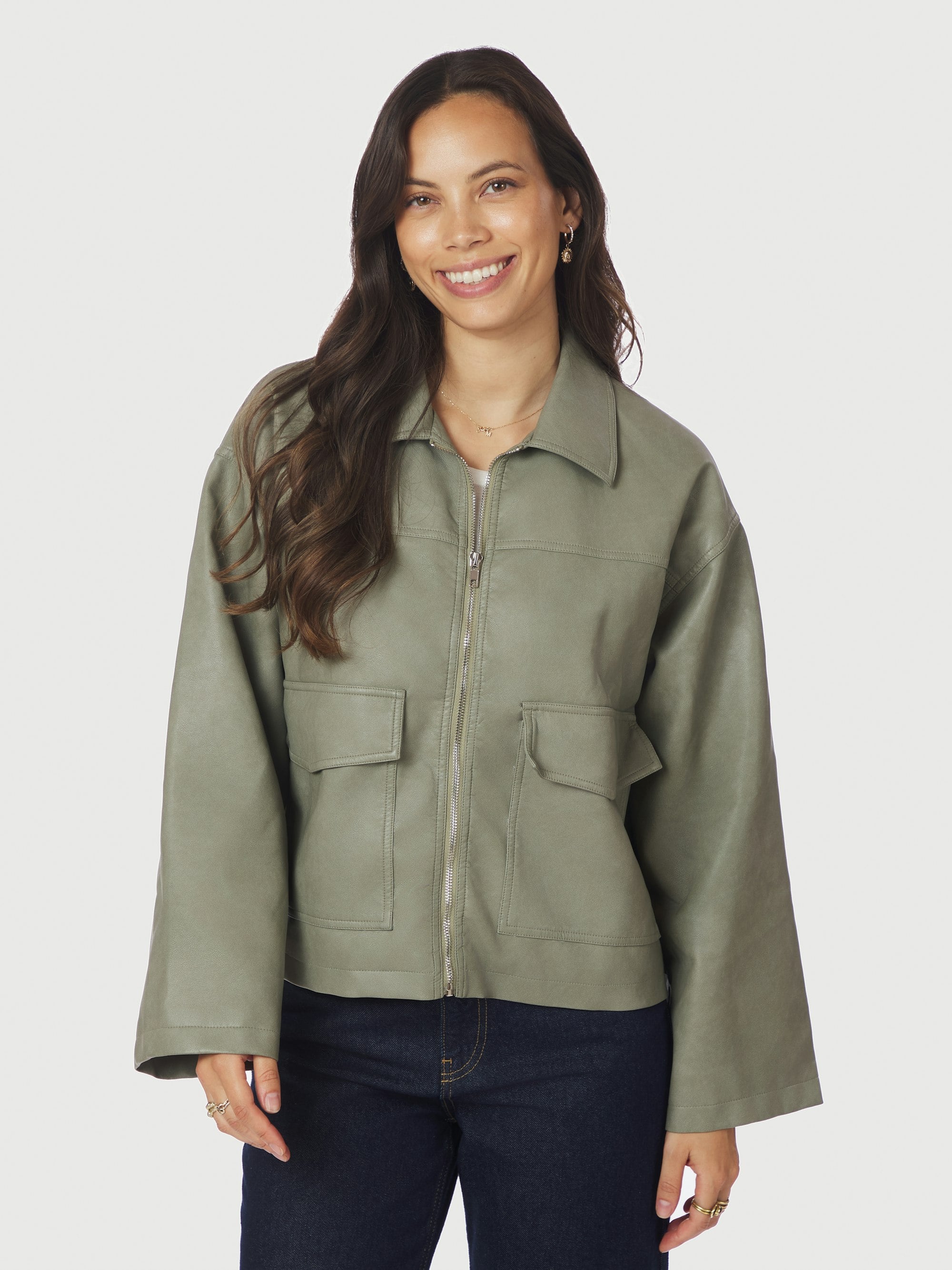 Titan Faux Leather Jacket