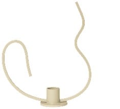 Valse Candle Holder Low - Cashmere