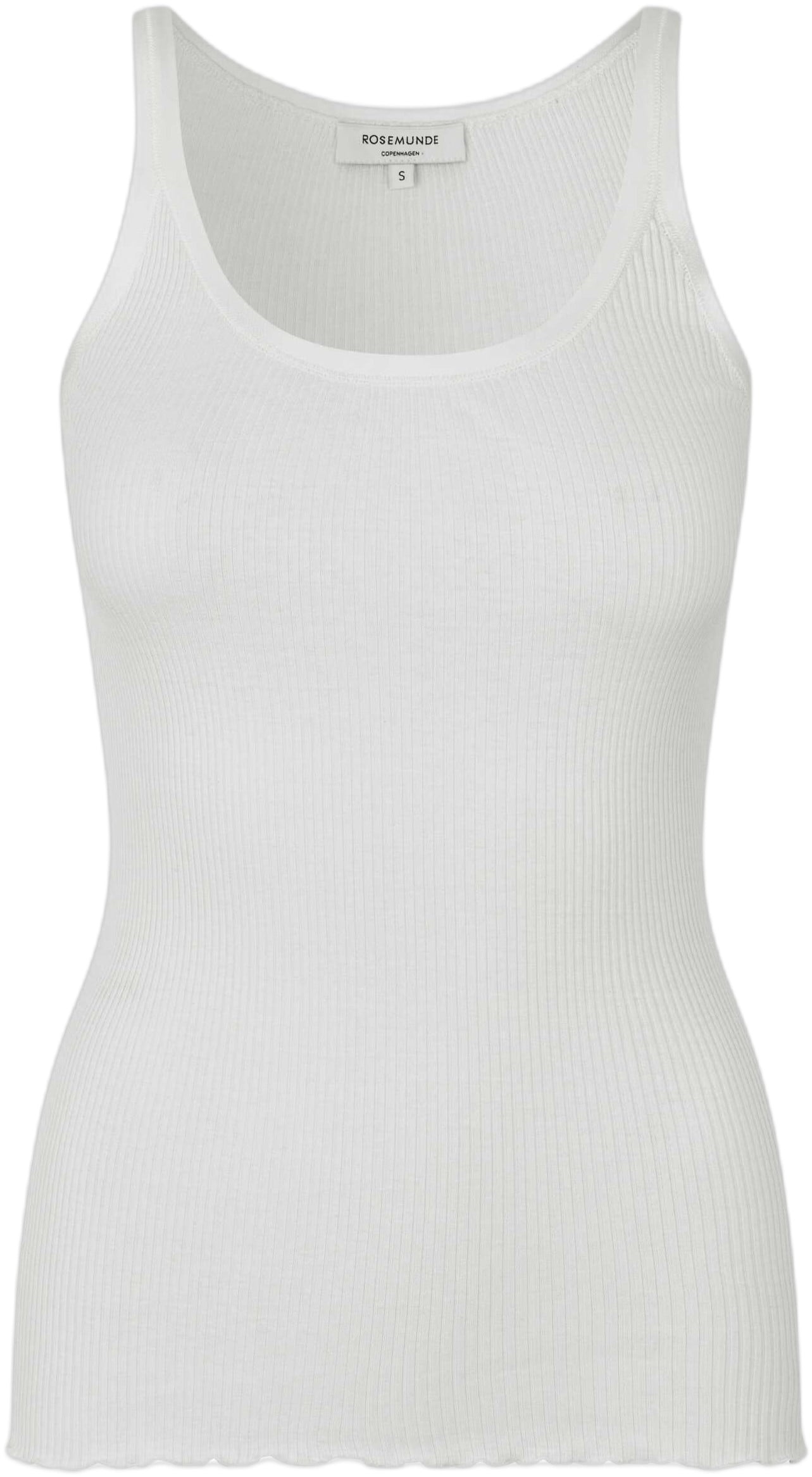Rwbelle Silk Uneck Strap Elastic Top