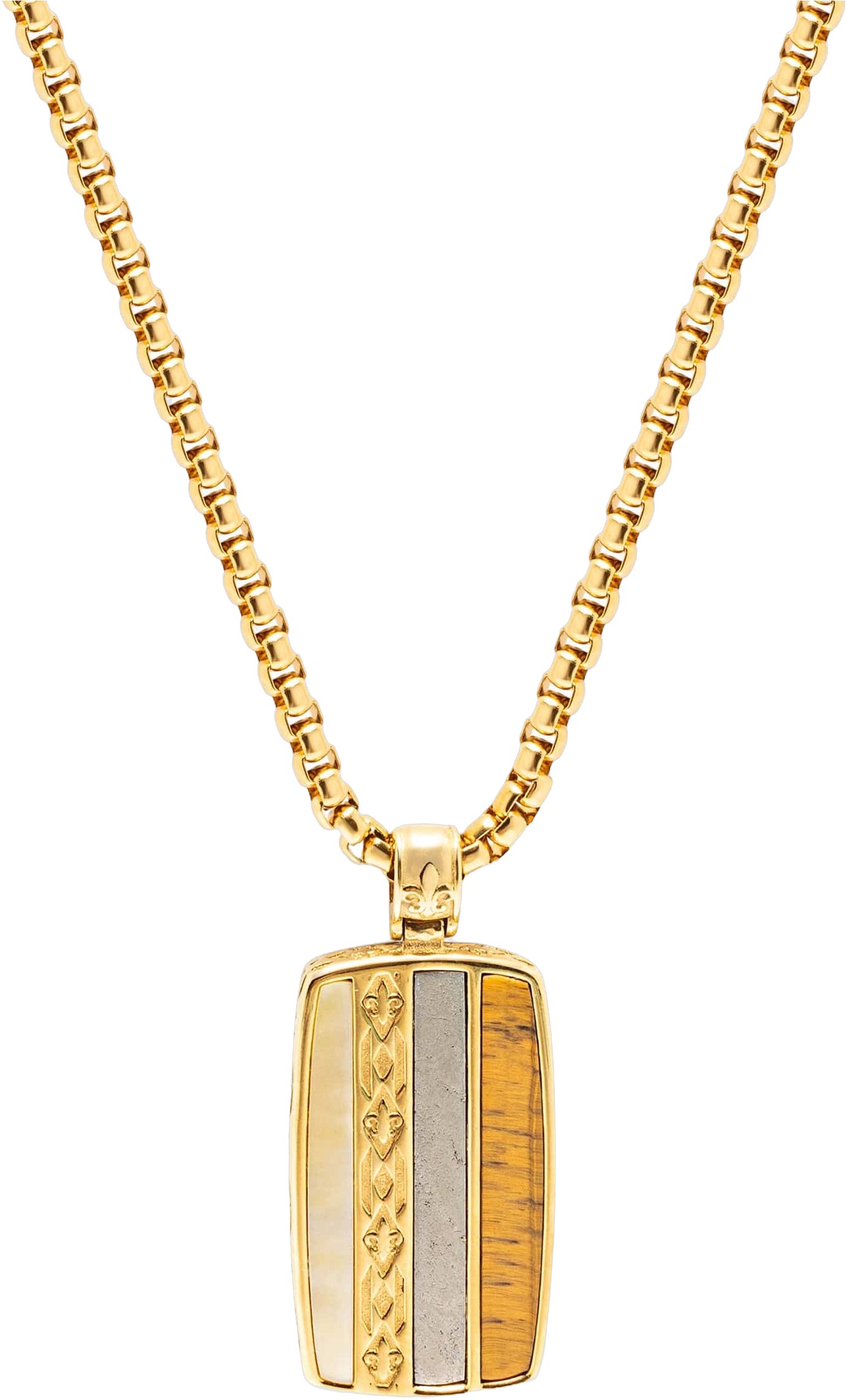 Trinity Pendant Necklace in Gold