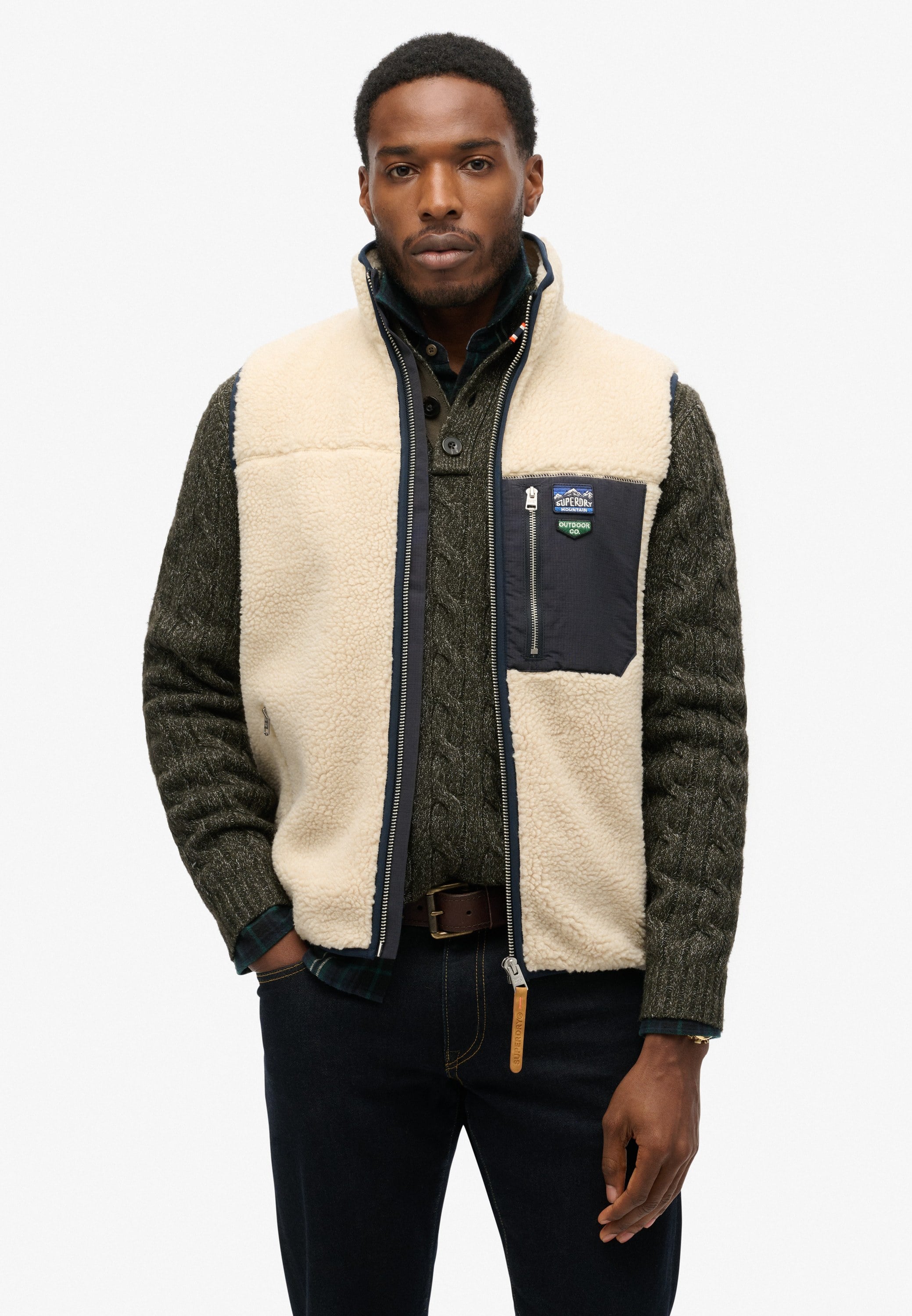 Vintage Retro Fleece Gilet