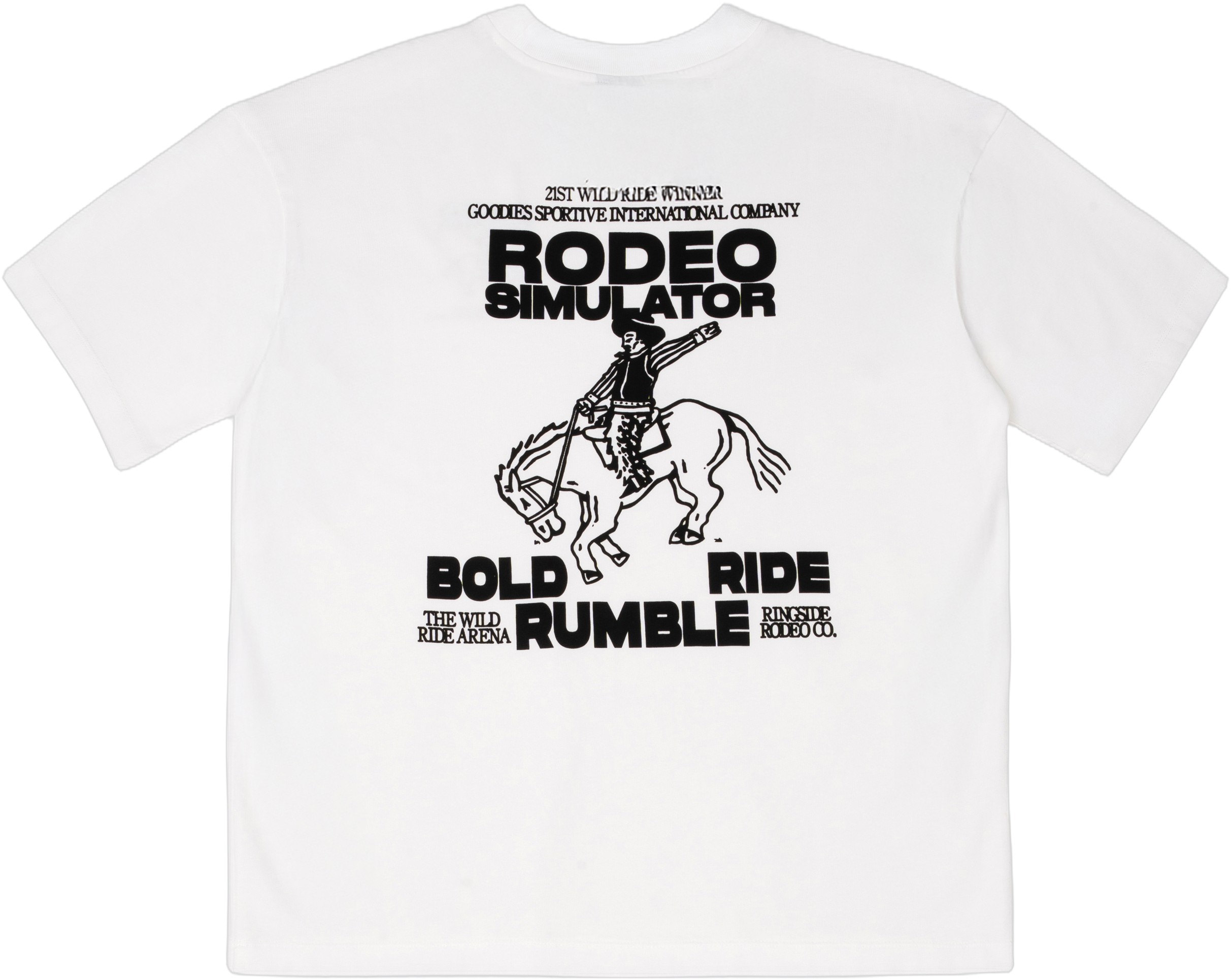 Rodeo Simulator White TEE