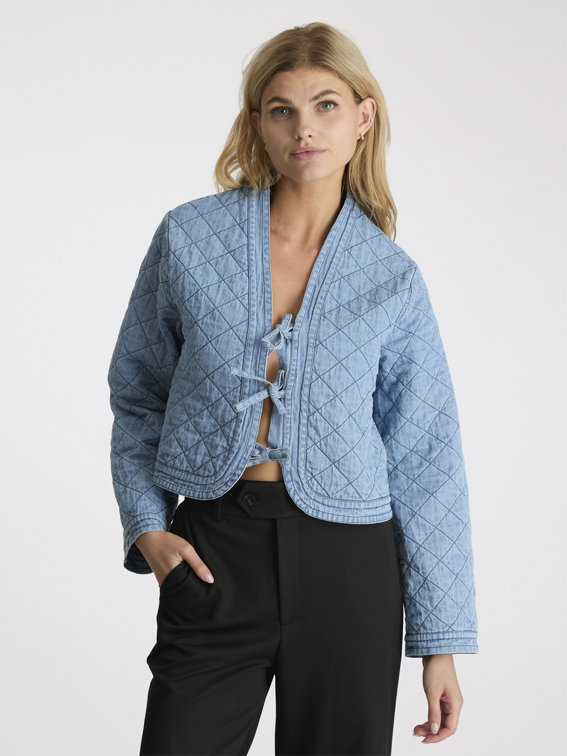 Dubbie Denim Quilt Jacket