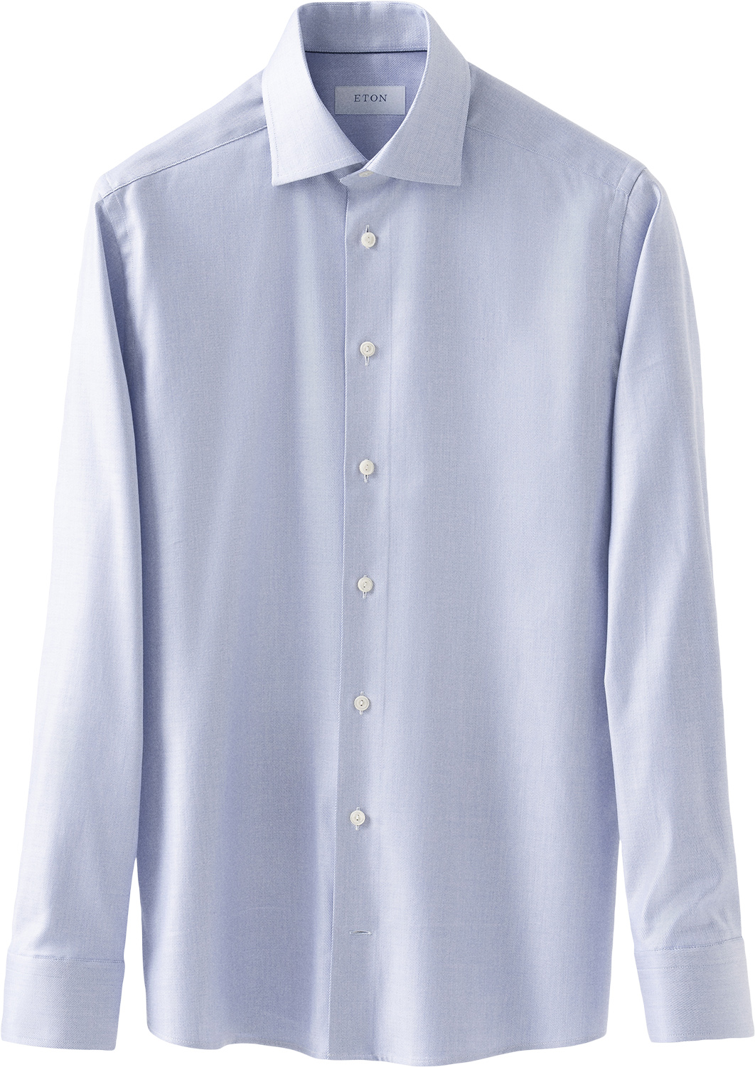 Slim Fit Dark Blue Mélange Solid Cotton Tencel Lyocell Shirt