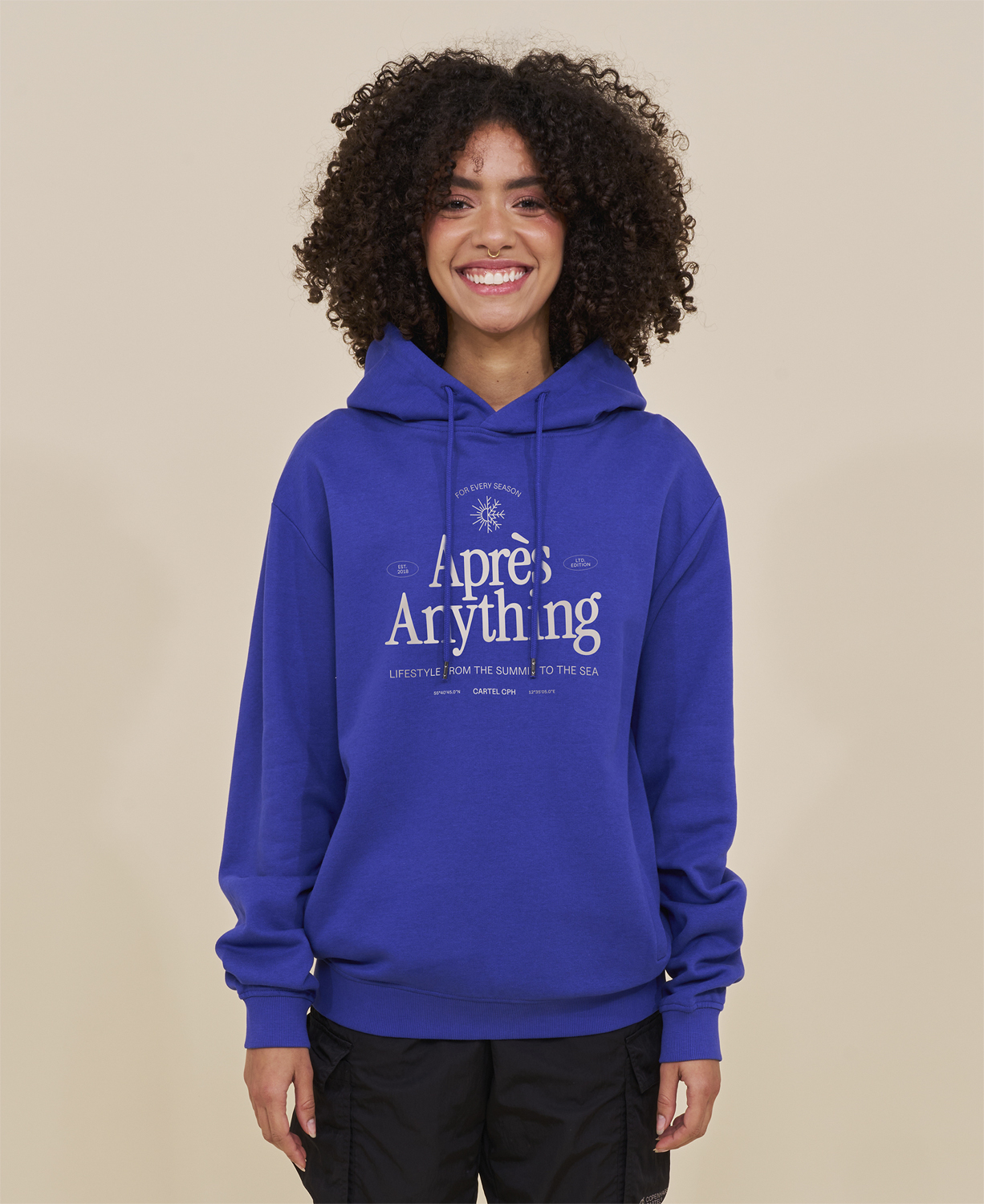 Aprés Anything Statement Hoodie Cartel Blue
