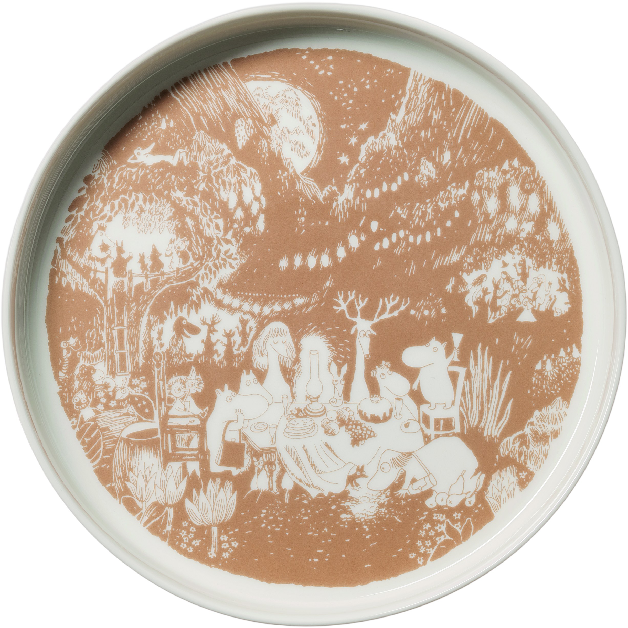 Moomin Arabia 28cm Tærtefad Festlige Øjeblikke