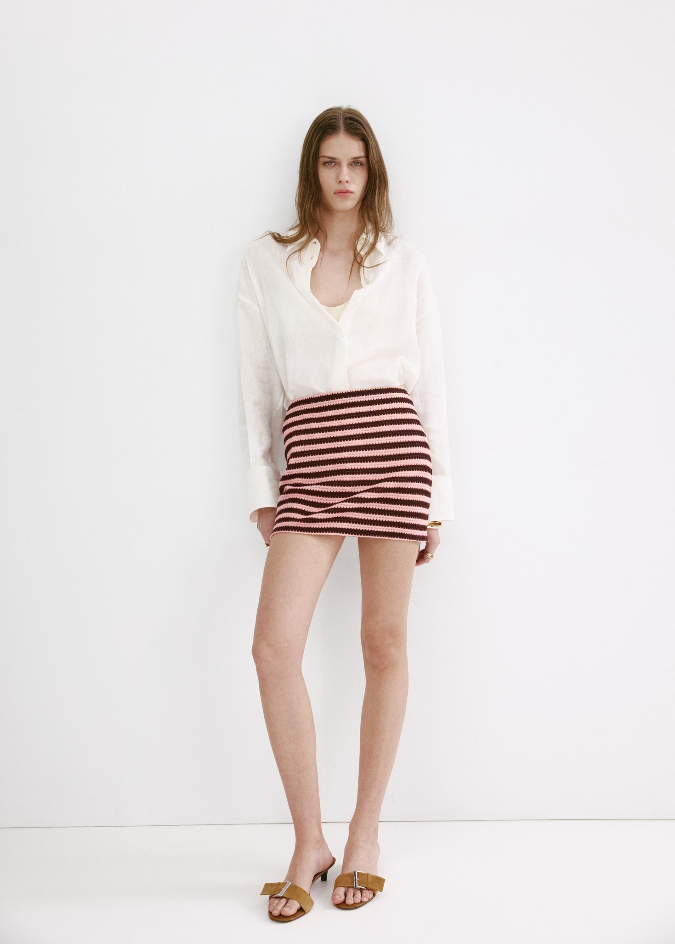 Striped Knitted Skirt