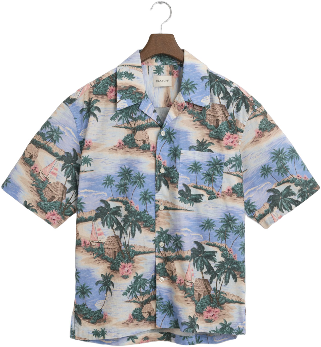 REL Resort Island Print Shirt