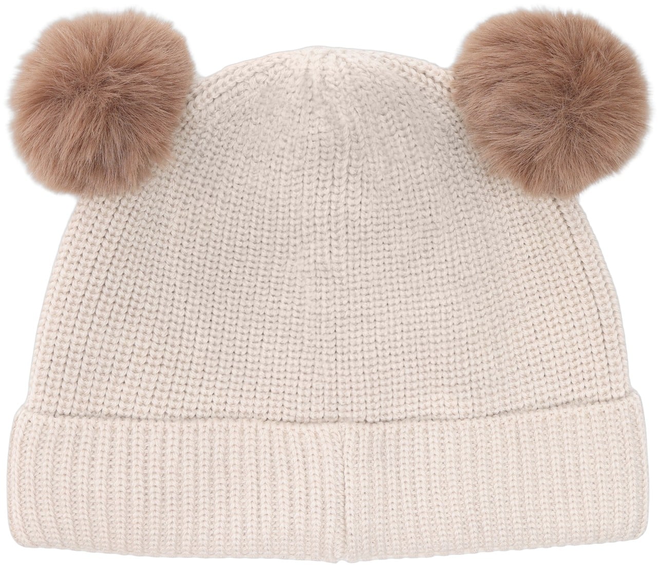 Beanie Wool Knit Pompoms