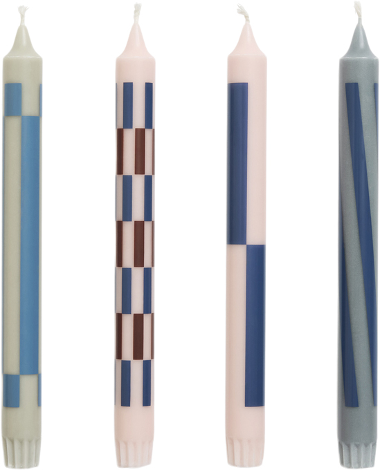 Pattern Candle Set of 4