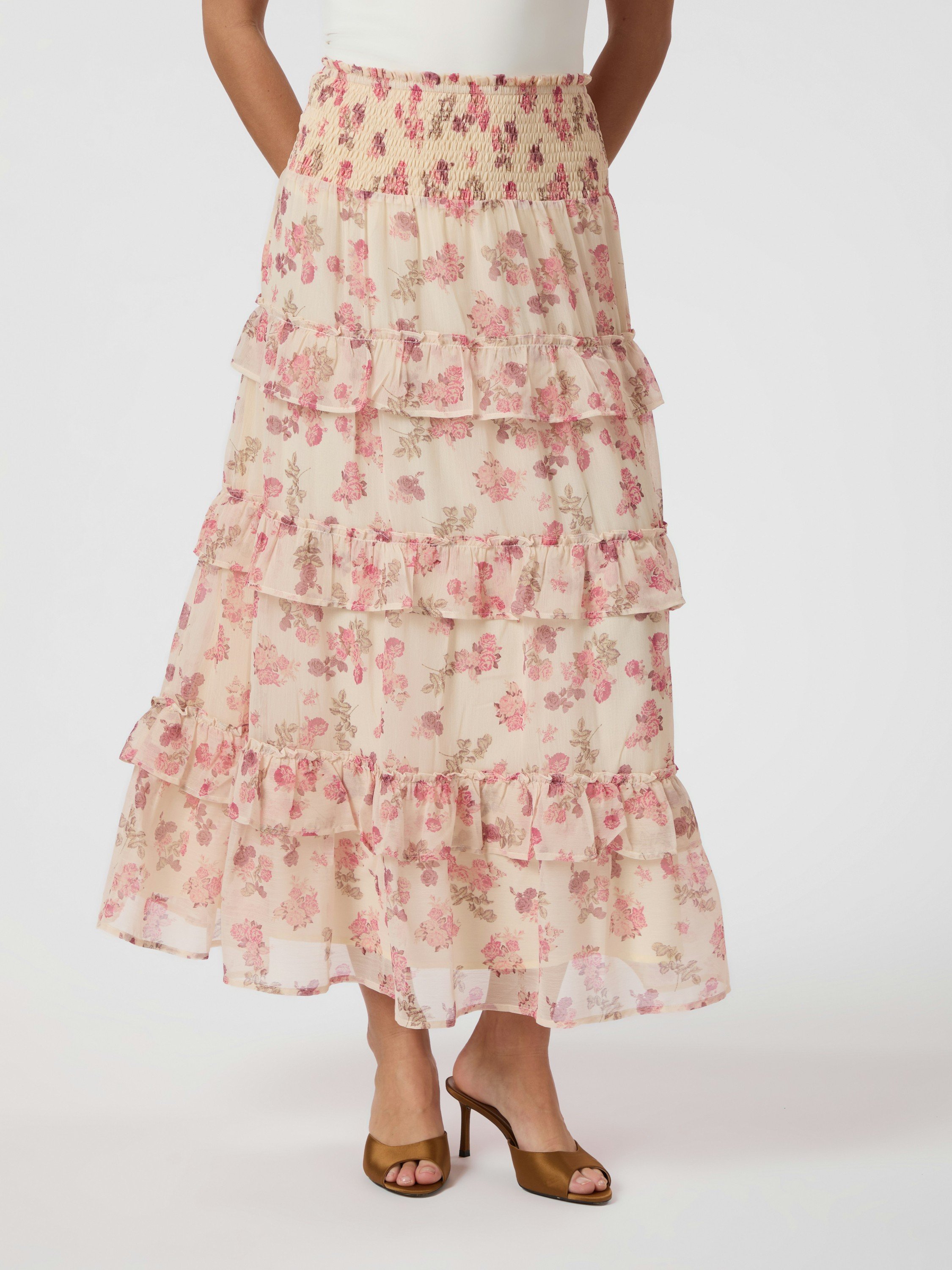 Toddy Marigold Print Skirt