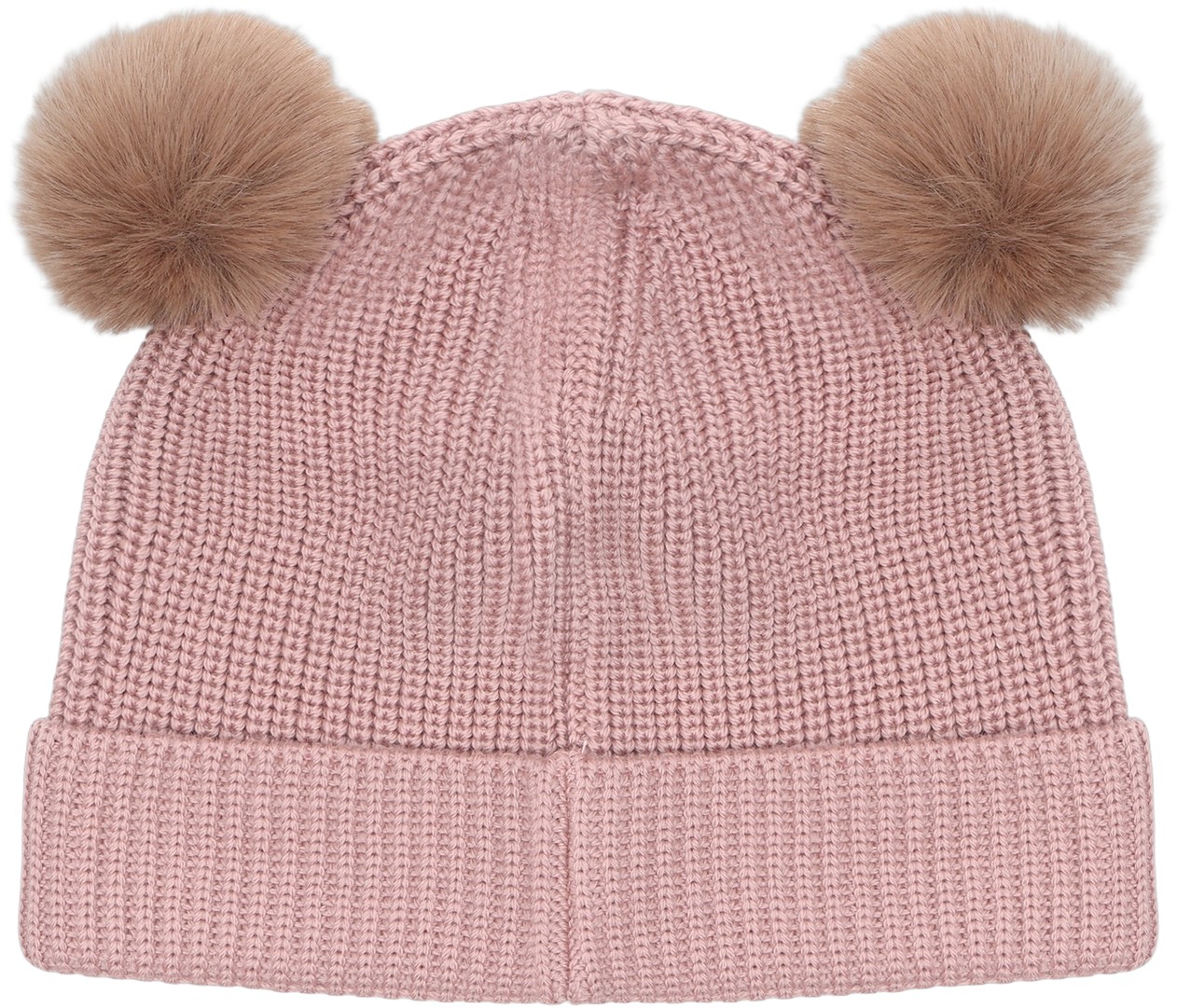 Beanie Wool Knit Pompoms