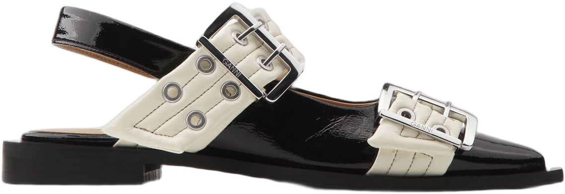 Feminine Buckle Ballerina Naplack B