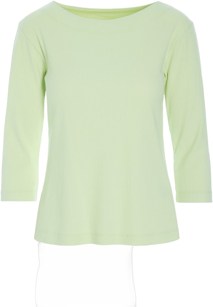 Naibu rib Bluse med 3/4 Ærme