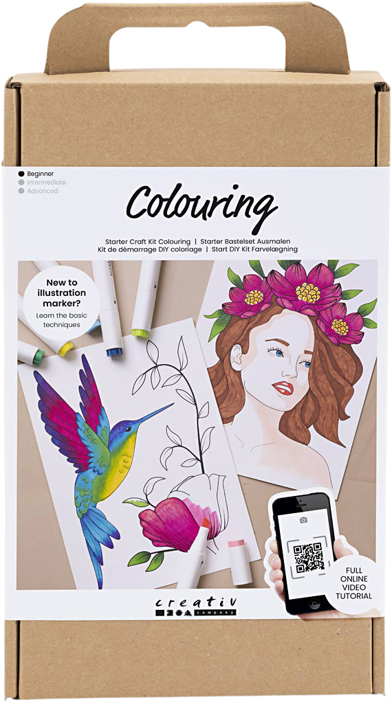 Start Diy Kit Farvelægning Tegnetusch