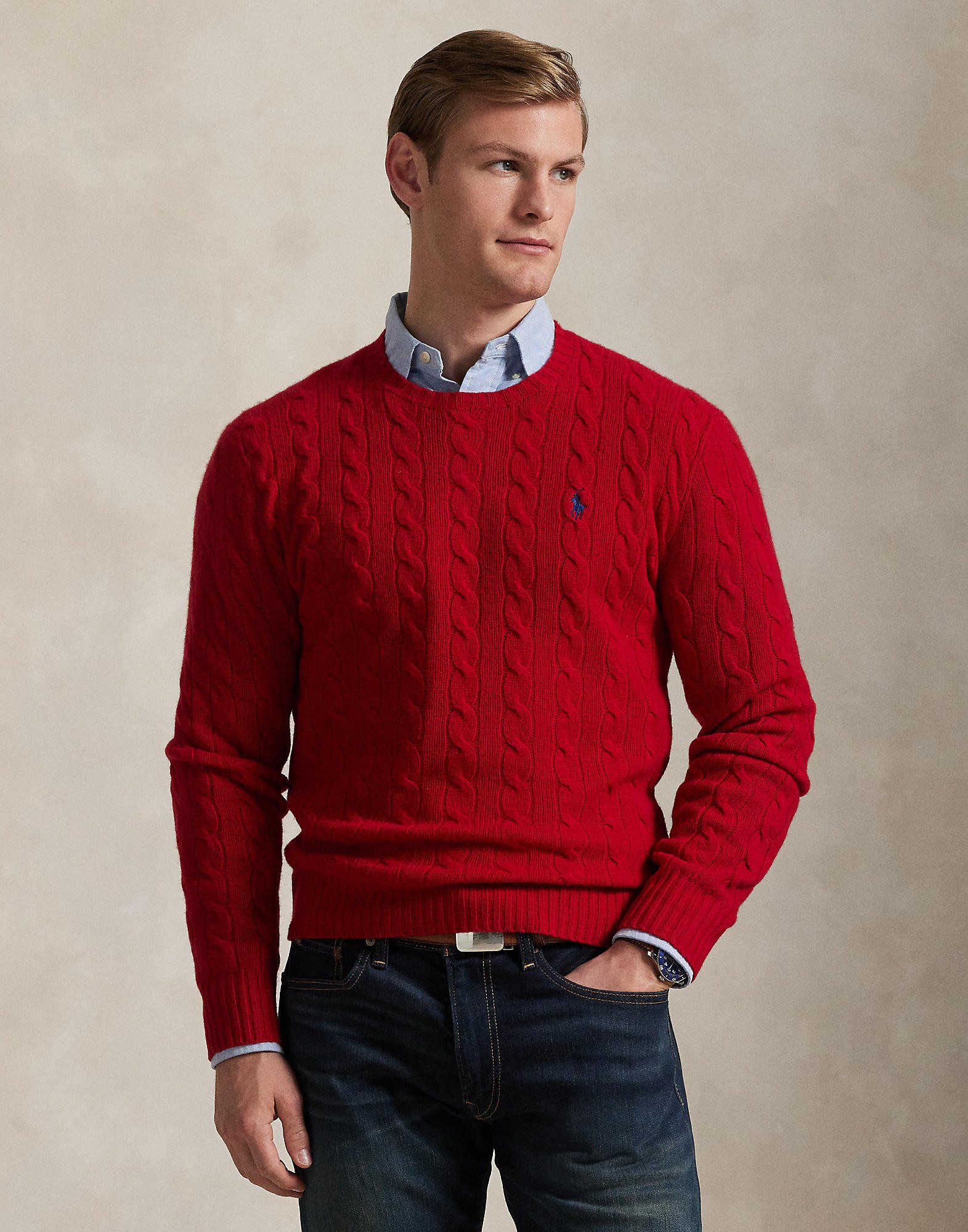 Cableknit Wool-cashmere Sweater