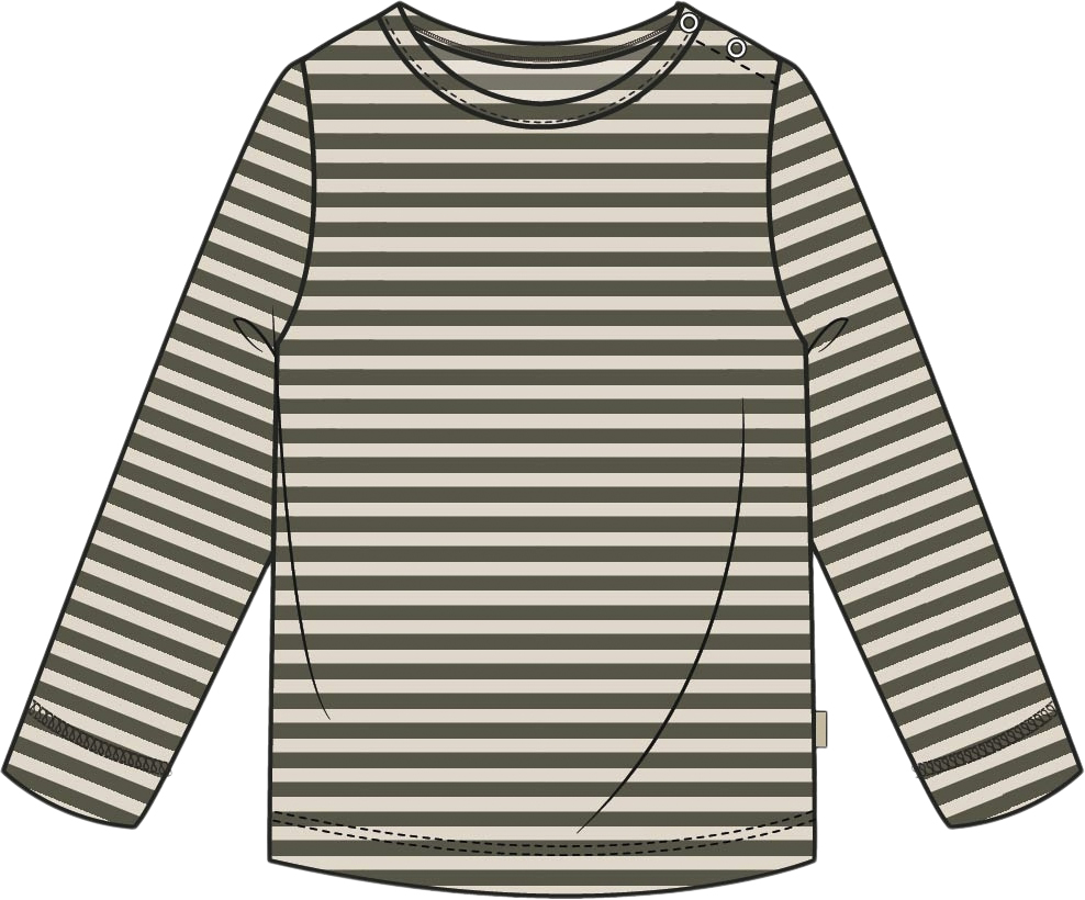 Tshirt L/S Modal Striped