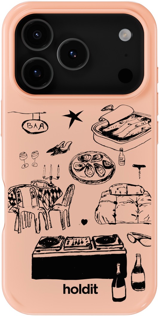 Graphic Print Case Magsafe Iphone 17 Pro Max Bare Pink