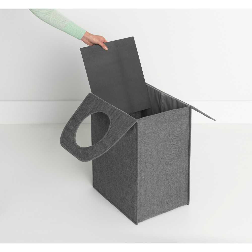 Vasketøjstaske Rektangulær 55 ltr. Pepper Black