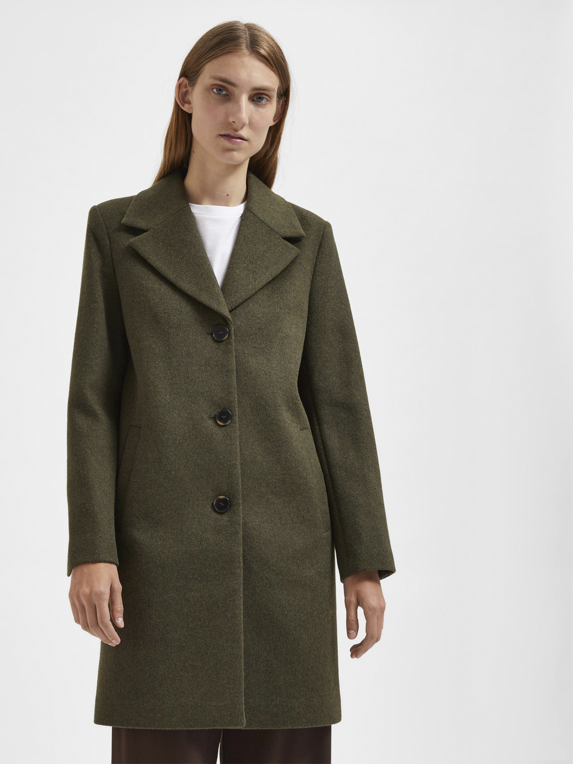 Slfnew Sasja Wool Coat B Noos