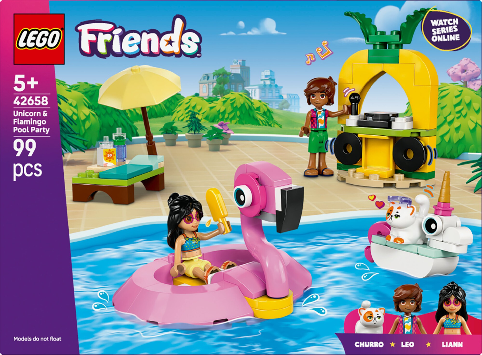 Poolparty med Enhjørning og Flamingo 42658