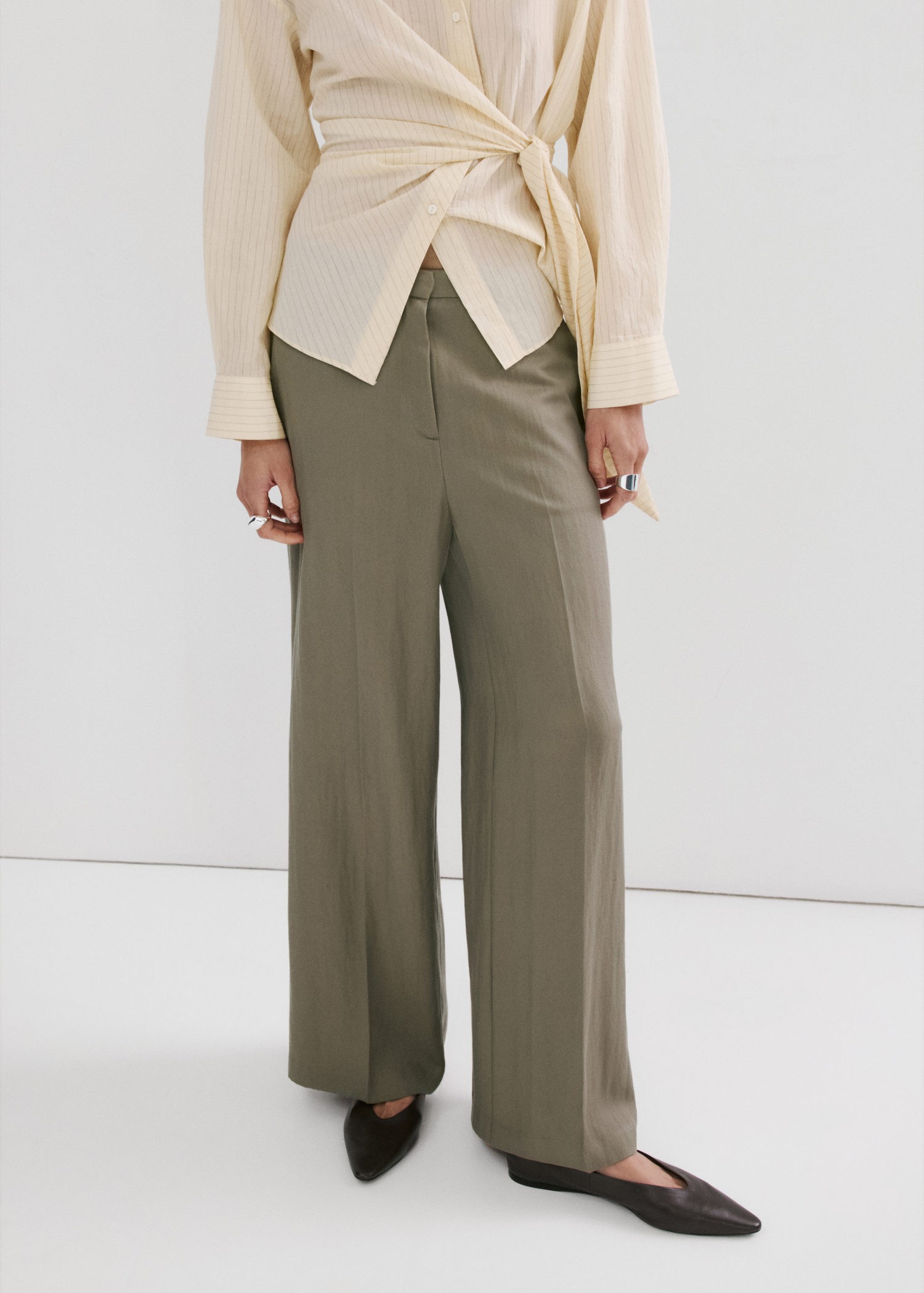 Highwaisted Lyocell Trousers