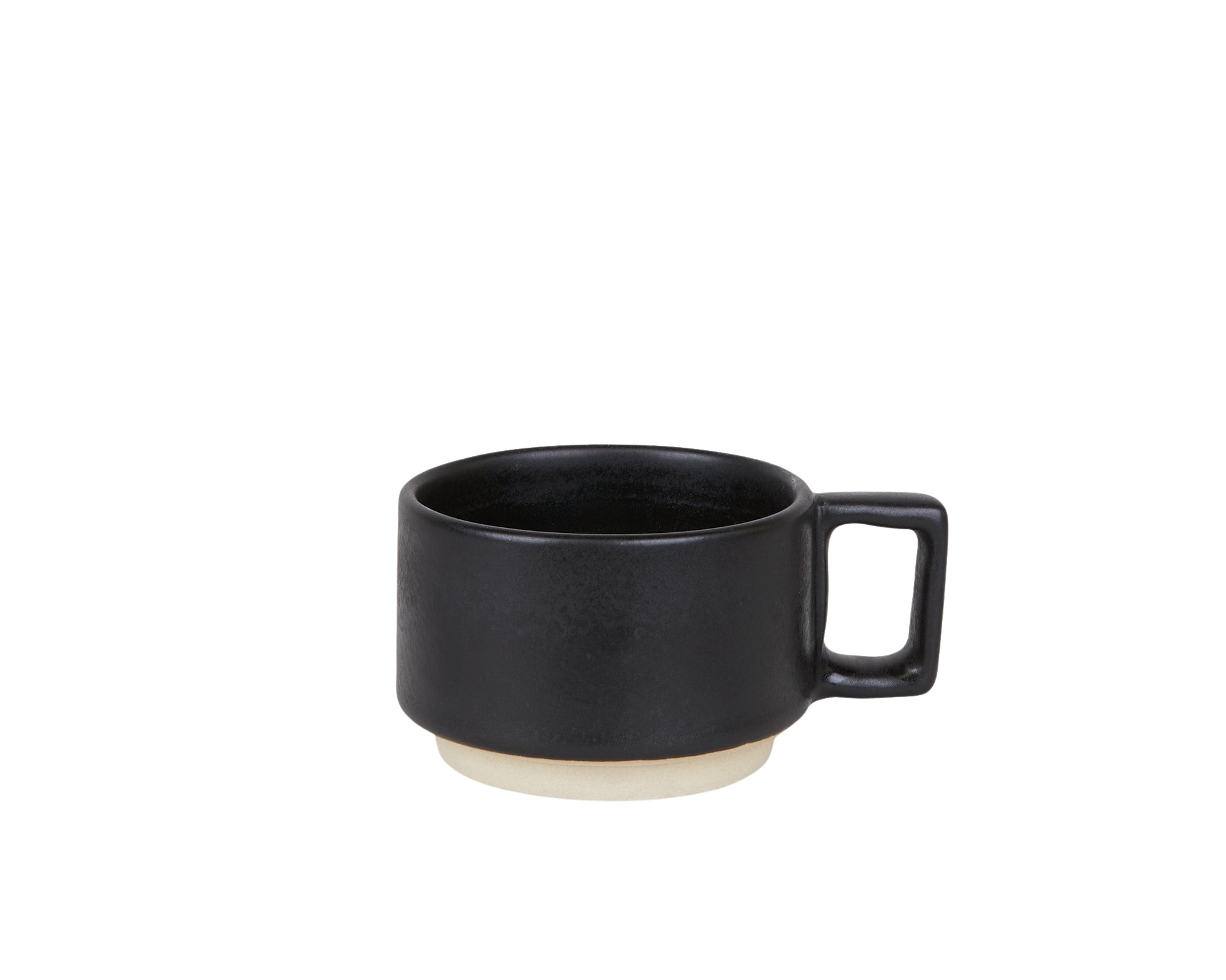 Otto Ceramic Mug With Handle | Black