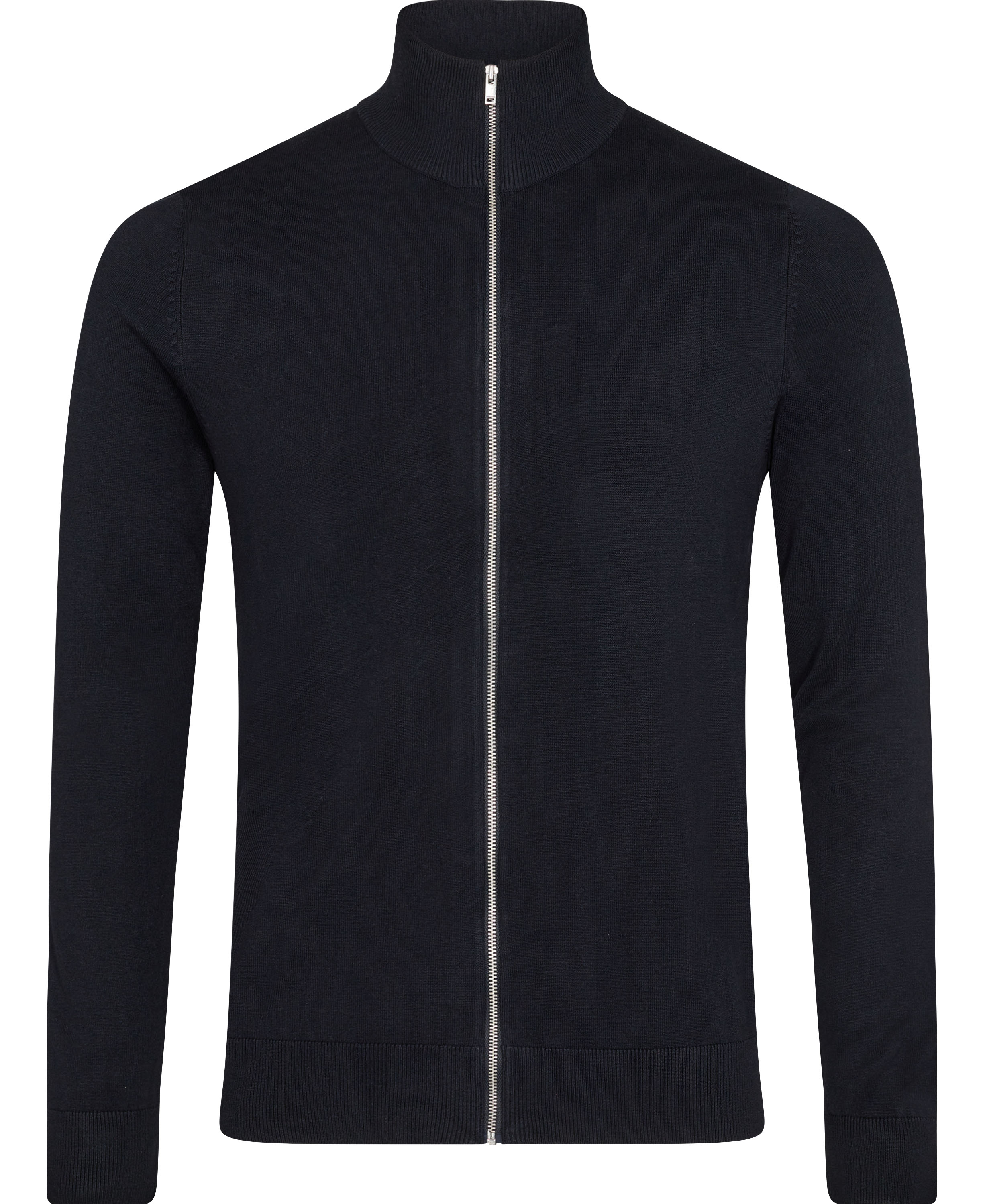 Mélange zip Cardigan Knit