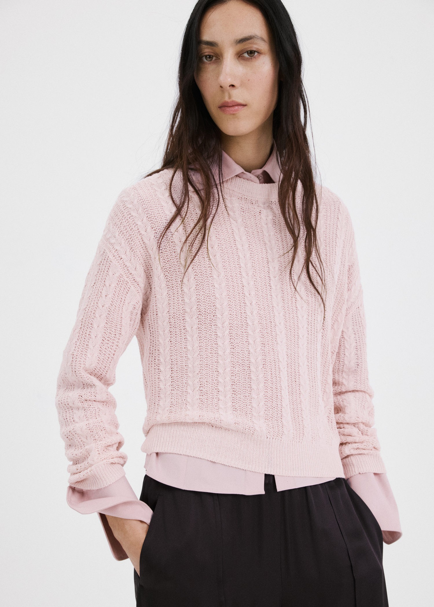 Openwork Knit Sweater
