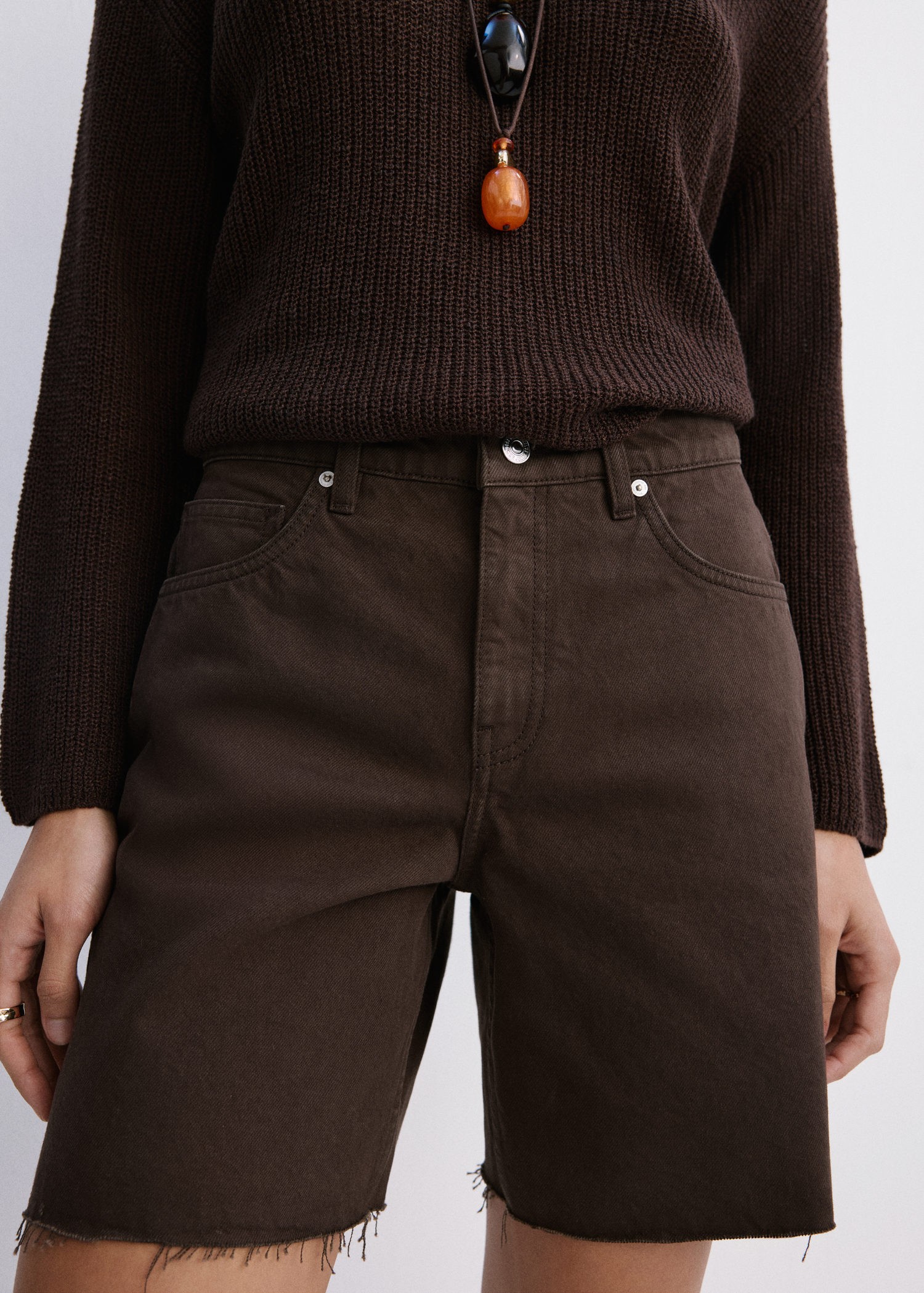 Straightcut Bermuda Shorts With fr